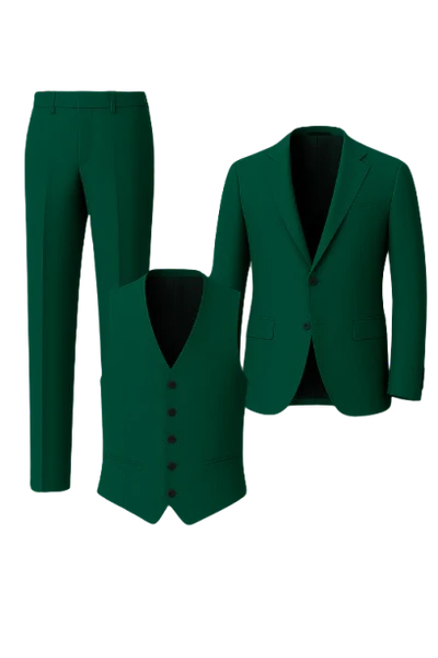 Ensemble Formel 3 Pièces pour Homme – Vert