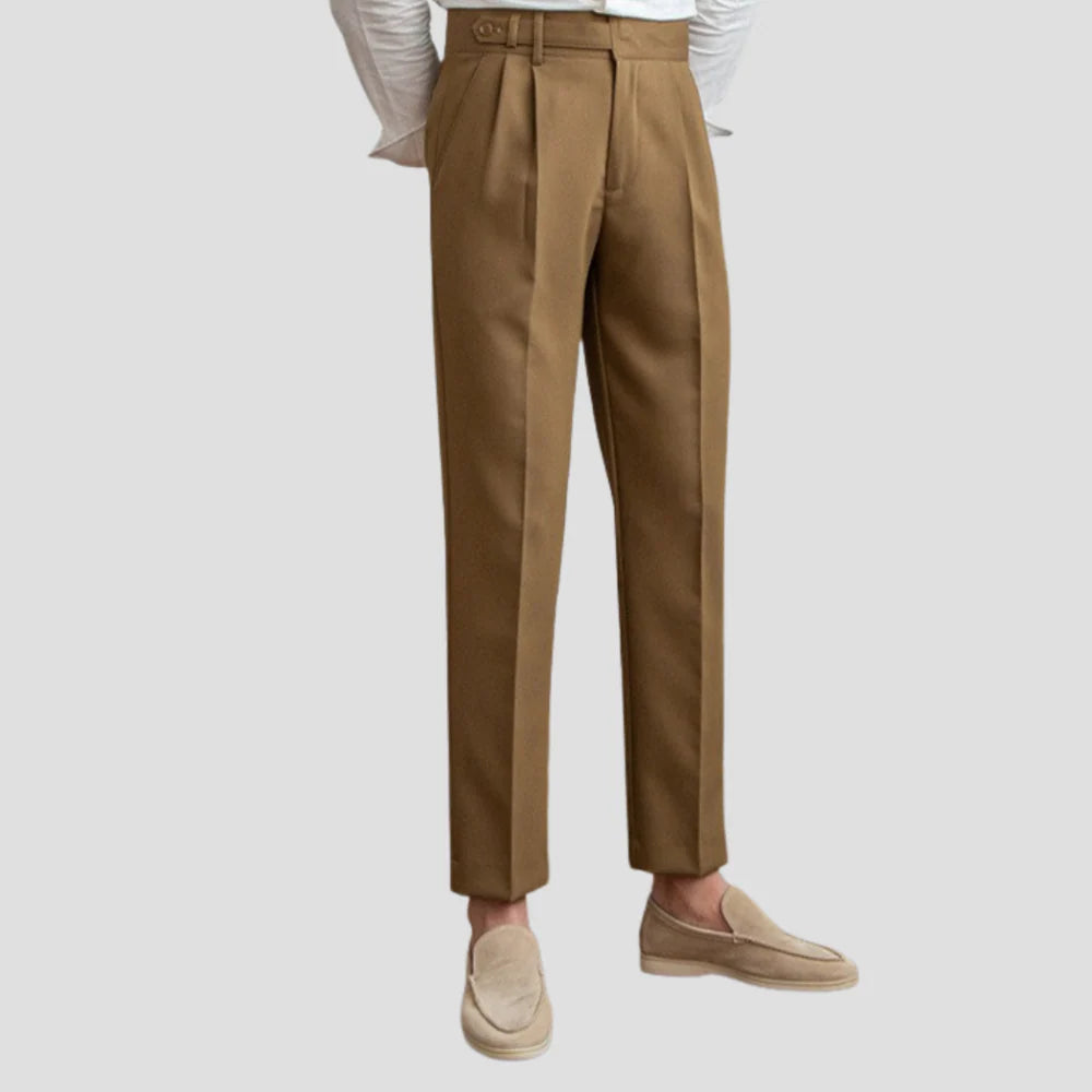 Pantalon Slim Classique pour Homme avec Détails Modernes