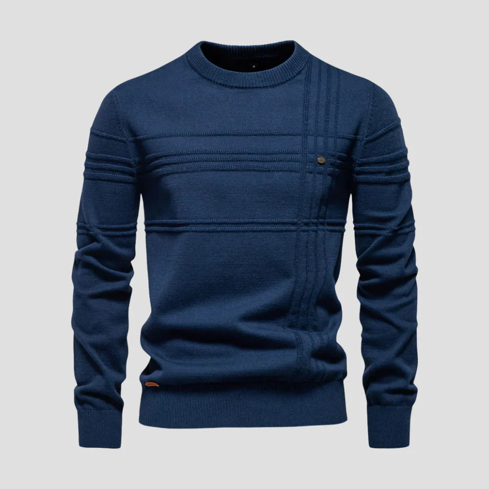 Pull Zippé Classique pour Homme avec Détails Raffinés