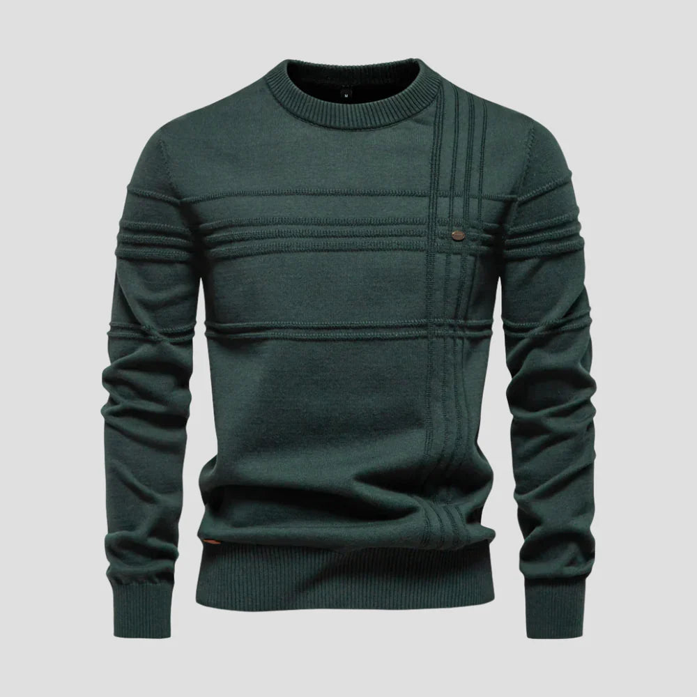 Pull Zippé Classique pour Homme avec Détails Raffinés