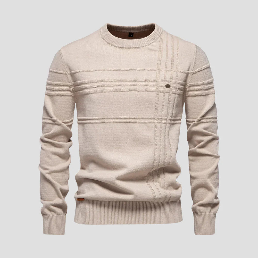 Pull Zippé Classique pour Homme avec Détails Raffinés