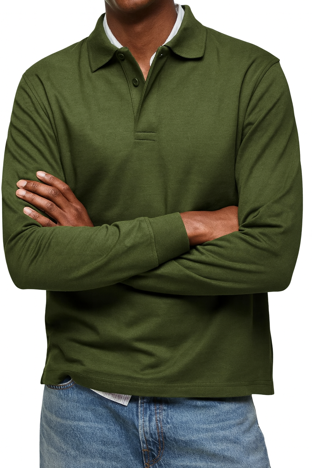 Polo Manches Longues Homme – Col Classique pour Look Décontracté