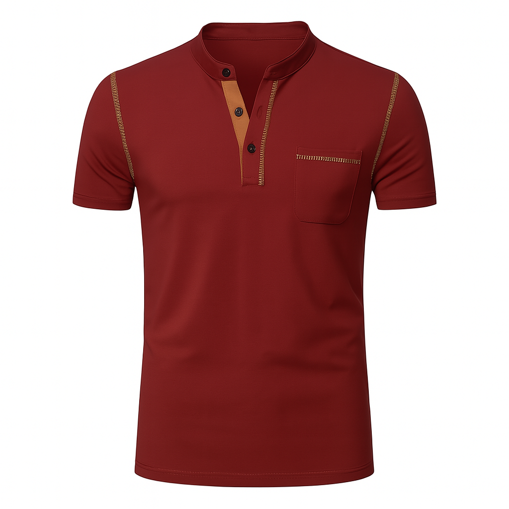 Polo Élégant Décontracté-Chic pour Homme – Rouge