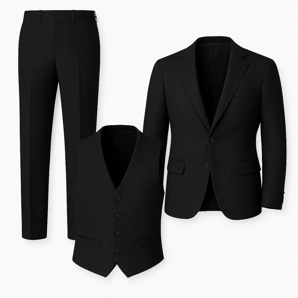Ensemble Formel 3 Pièces pour Homme – Noir