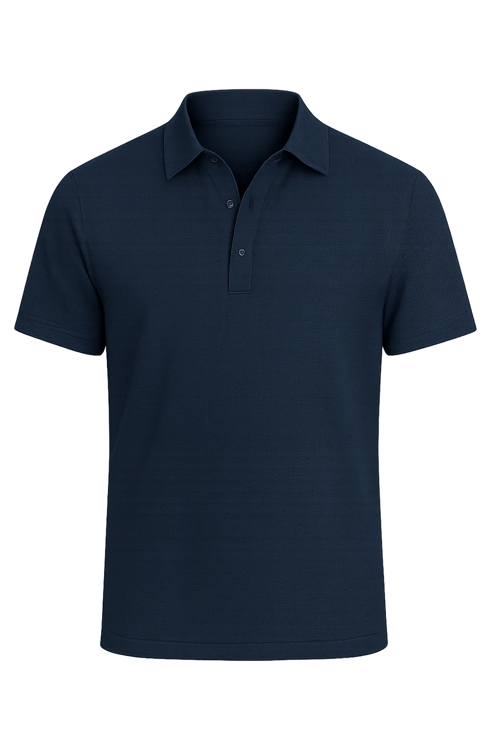 Polo en soie pour homme – Bleu