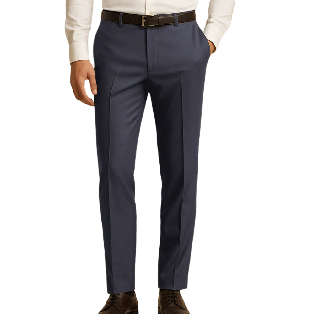 Pantalon Habillé pour Homme – Coupe Droite avec Détails Raffinés