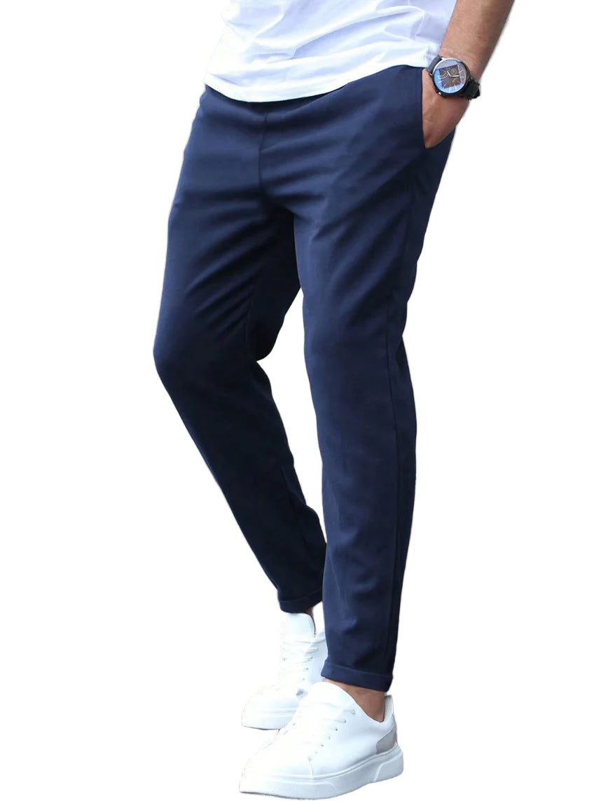 Pantalon Ajusté Extensible Homme – Coupe Fuselée Moderne Quotidien