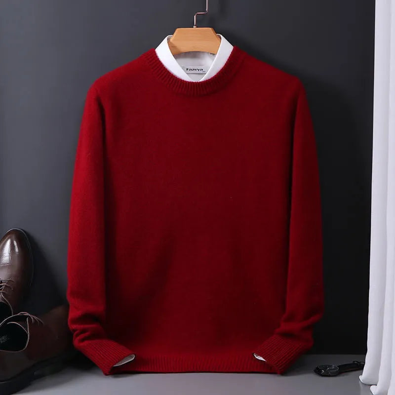 Pull Classique Homme – Col Rond Intemporel pour Look Quotidien