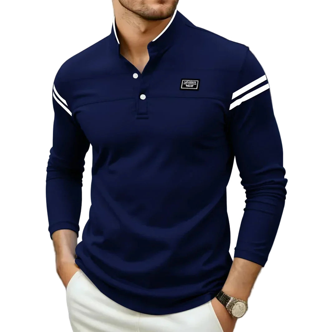Chemise Manches Longues Homme – Design Boutonné Moderne Décontracté