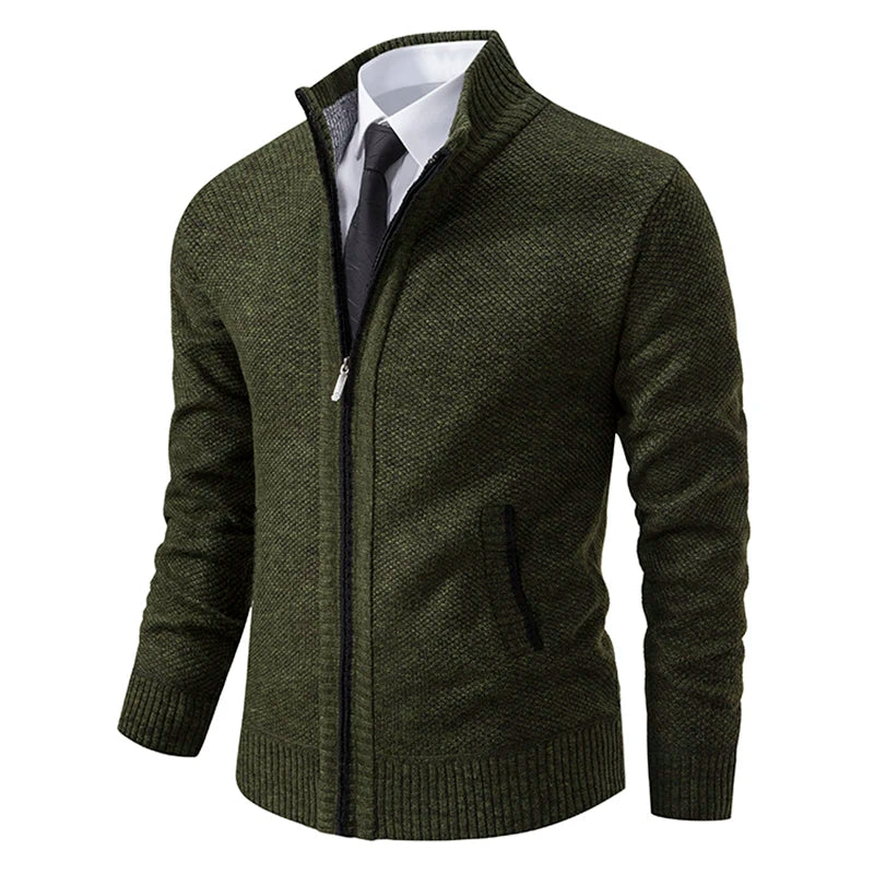 Pull Zippé Homme – Maille Raffinée avec Finition Moderne
