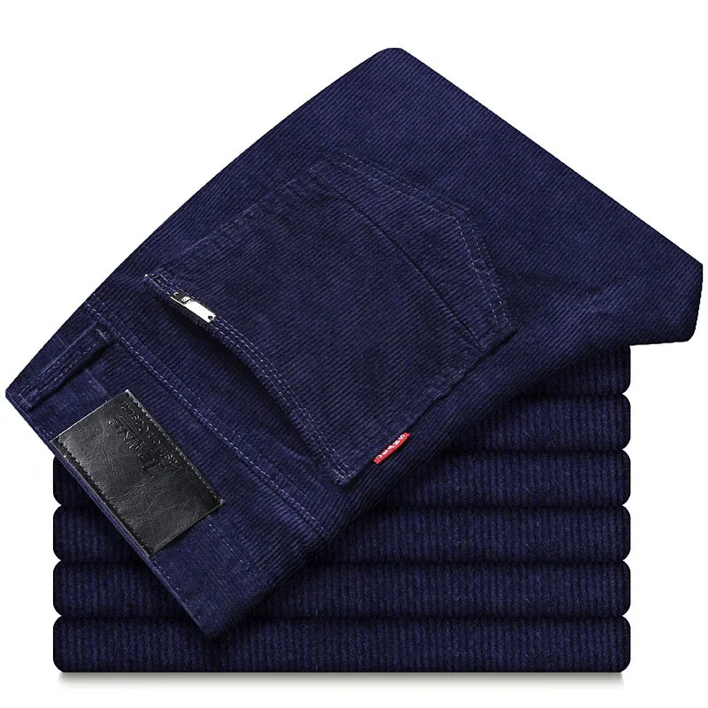 Pantalon Velours Côtelé Homme – Coupe Droite Intemporelle Texturée