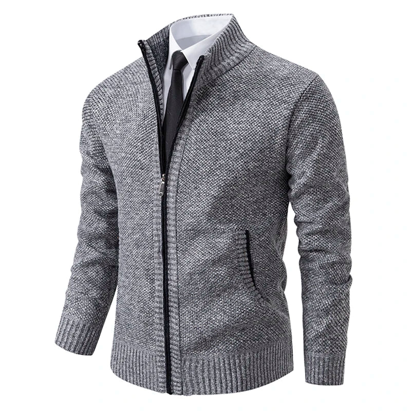 Pull Zippé Homme – Maille Raffinée avec Finition Moderne