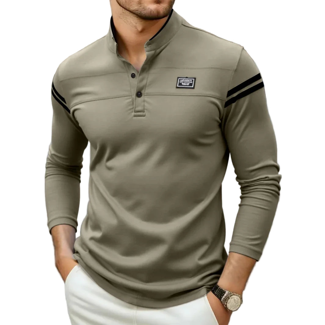 Chemise Manches Longues Homme – Design Boutonné Moderne Décontracté