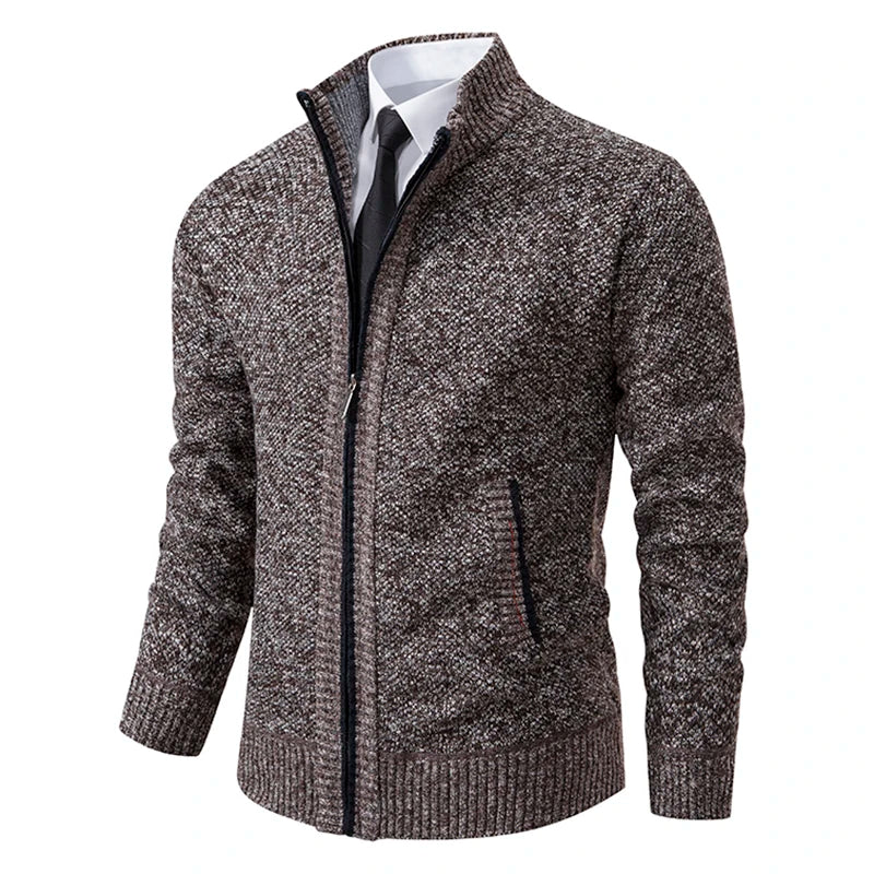 Pull Zippé Homme – Maille Raffinée avec Finition Moderne