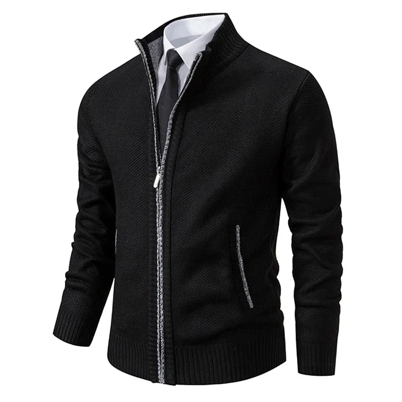 Pull Zippé Homme – Maille Raffinée avec Finition Moderne