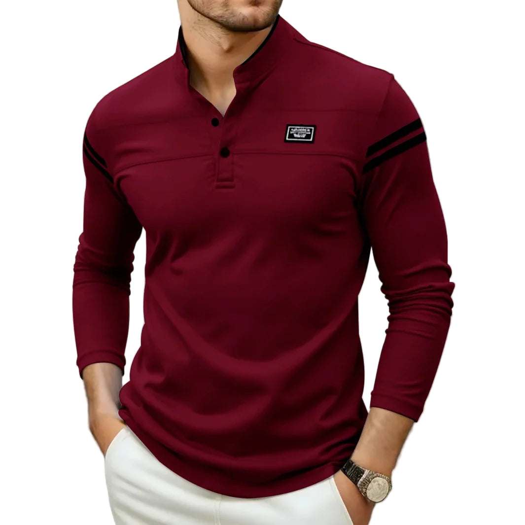 Chemise Manches Longues Homme – Design Boutonné Moderne Décontracté