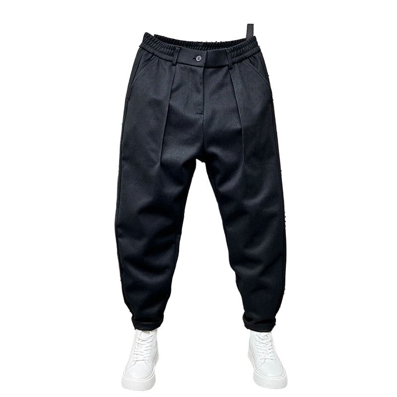 Pantalon de Jogging en Laine Homme – Coupe Fuselée avec Ourlet Reserré