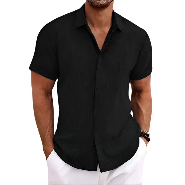 Chemise décontractée à manches courtes pour hommes