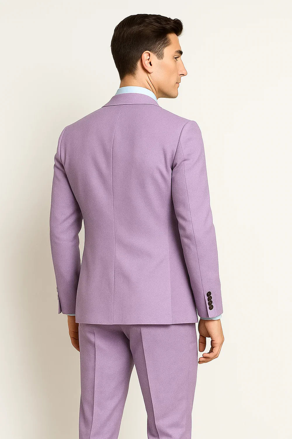 Costume Élégant Trois Pièces pour Homme – Violet