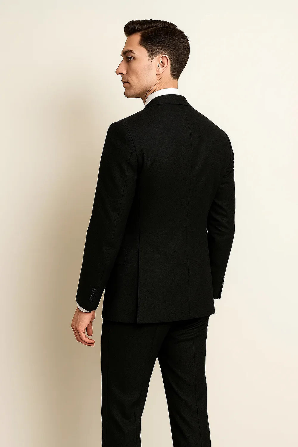 Costume Élégant Trois Pièces pour Homme – Noir