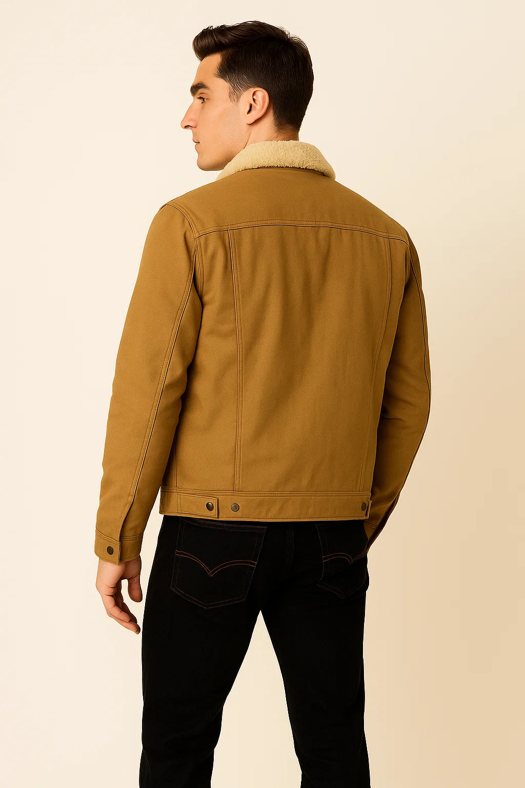 Veste Tendance pour Homme – Automne/Hiver – Kaki