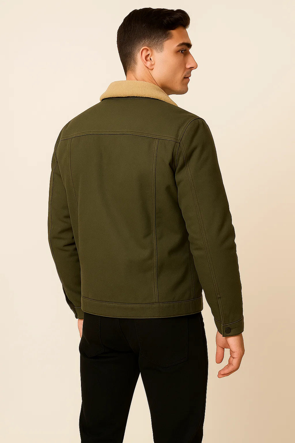 Veste Tendance pour Homme – Automne/Hiver – Vert armée