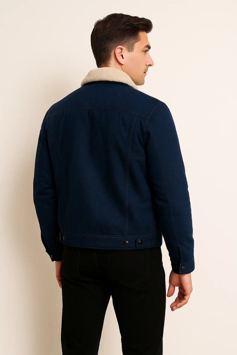 Veste Tendance pour Homme – Automne/Hiver – Bleu foncé