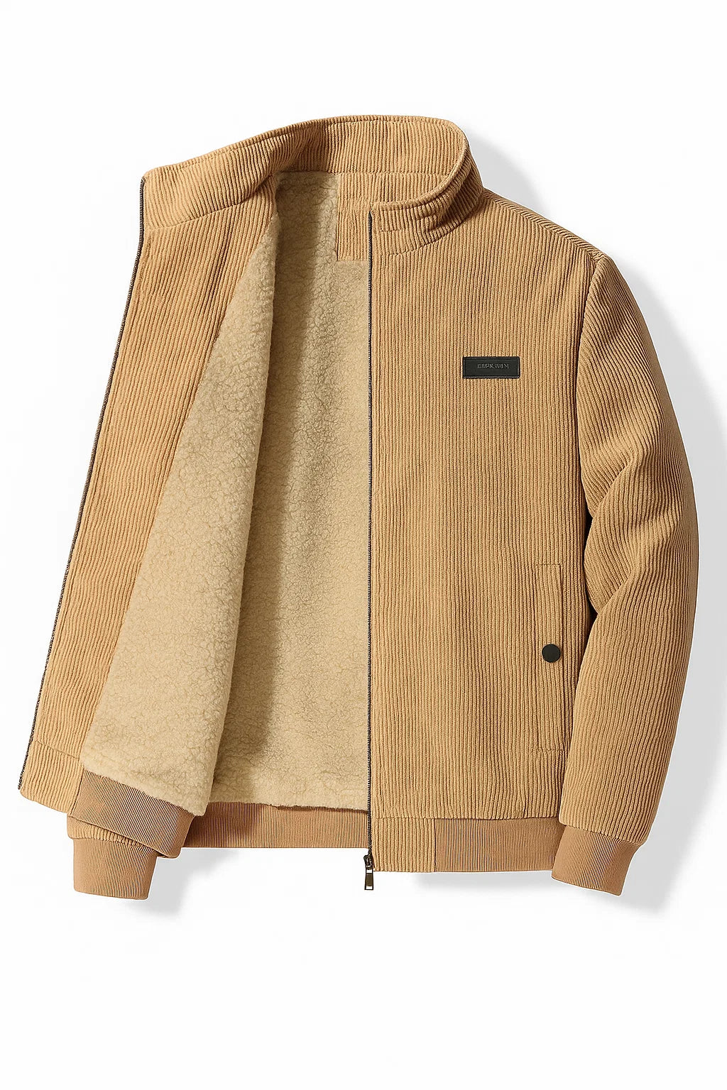 Veste en Velours Côtelé pour Homme au Style Vintage Élégant – Marron clair