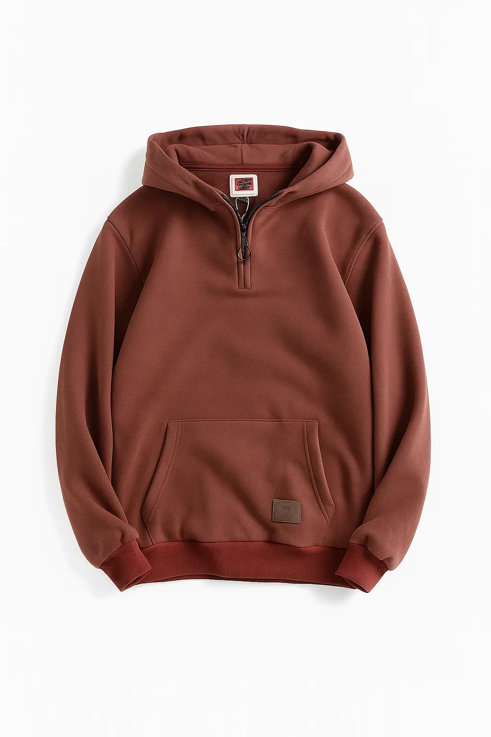 Sweat à Capuche pour Homme au Style Vintage – Rouge