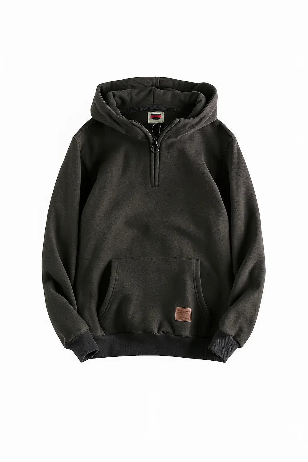 Sweat à Capuche pour Homme au Style Vintage – Gris Foncé