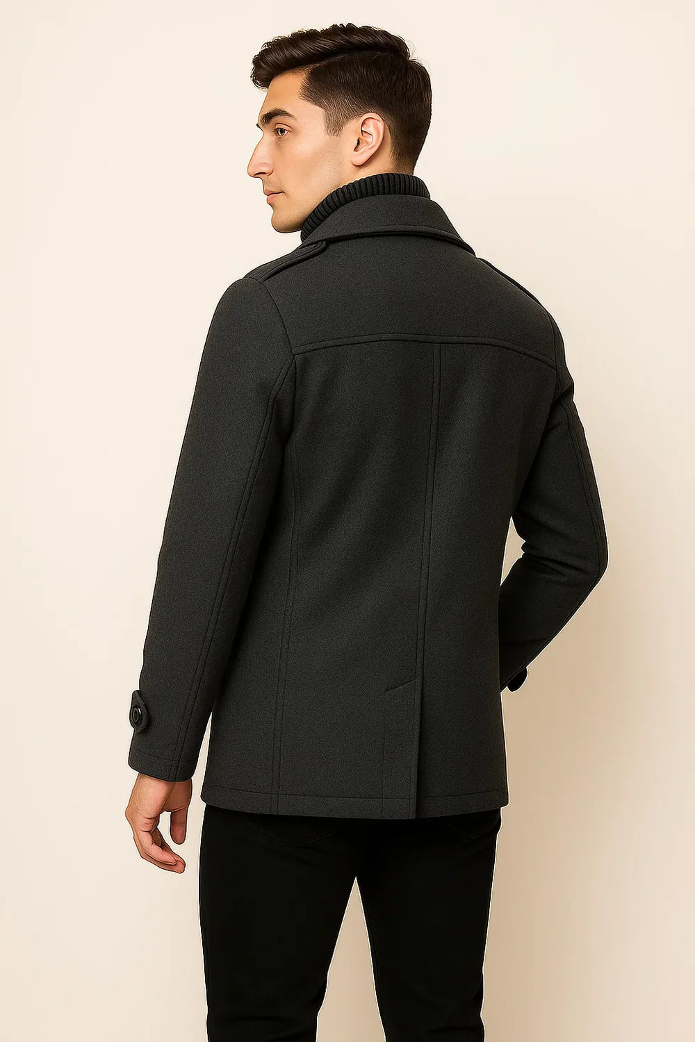 Ensemble Veste Deux Pièces Élégant pour Homme – Gris foncé