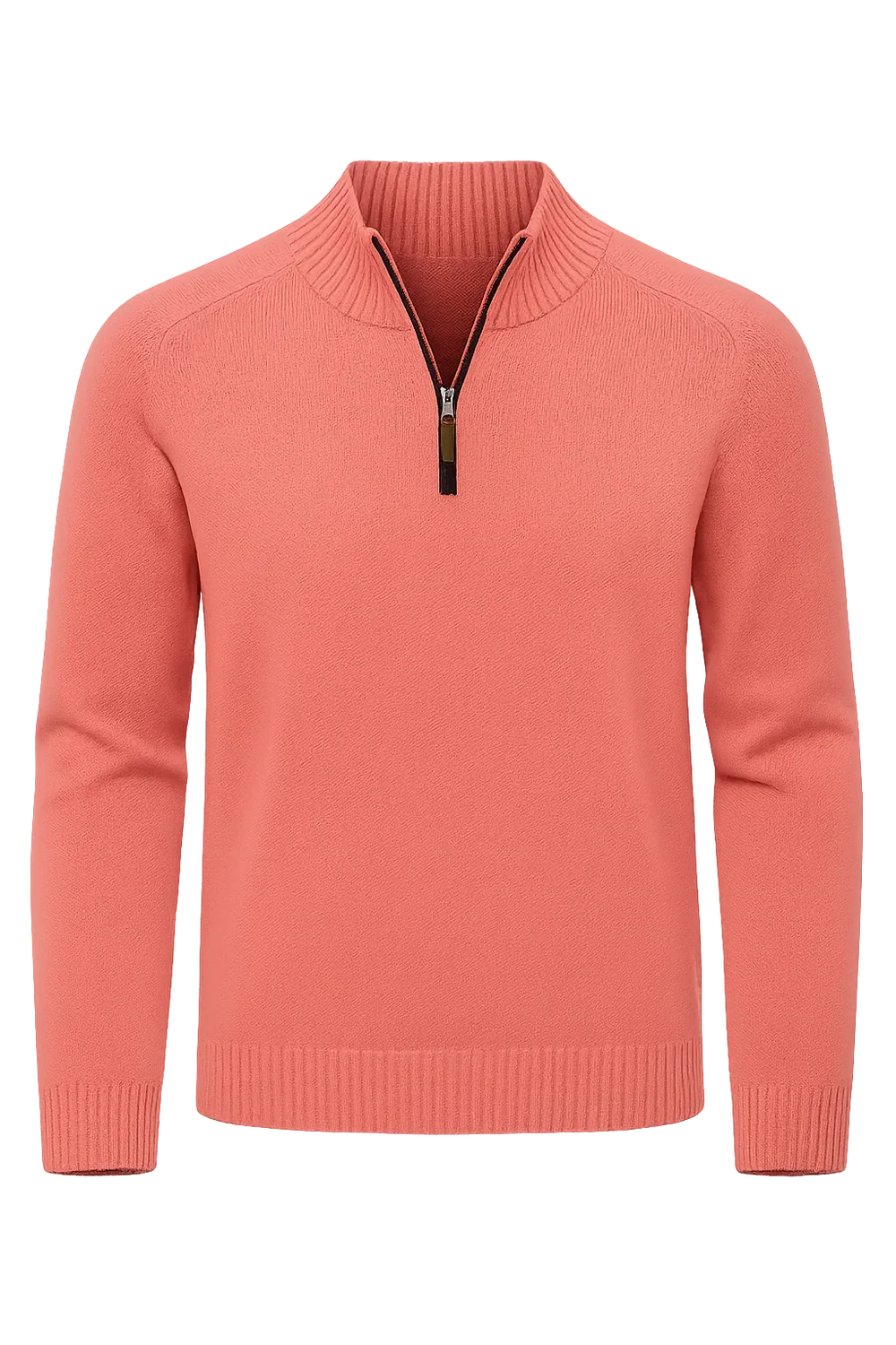 Pull Zip Tendance Smart-Casual pour Homme - Rose