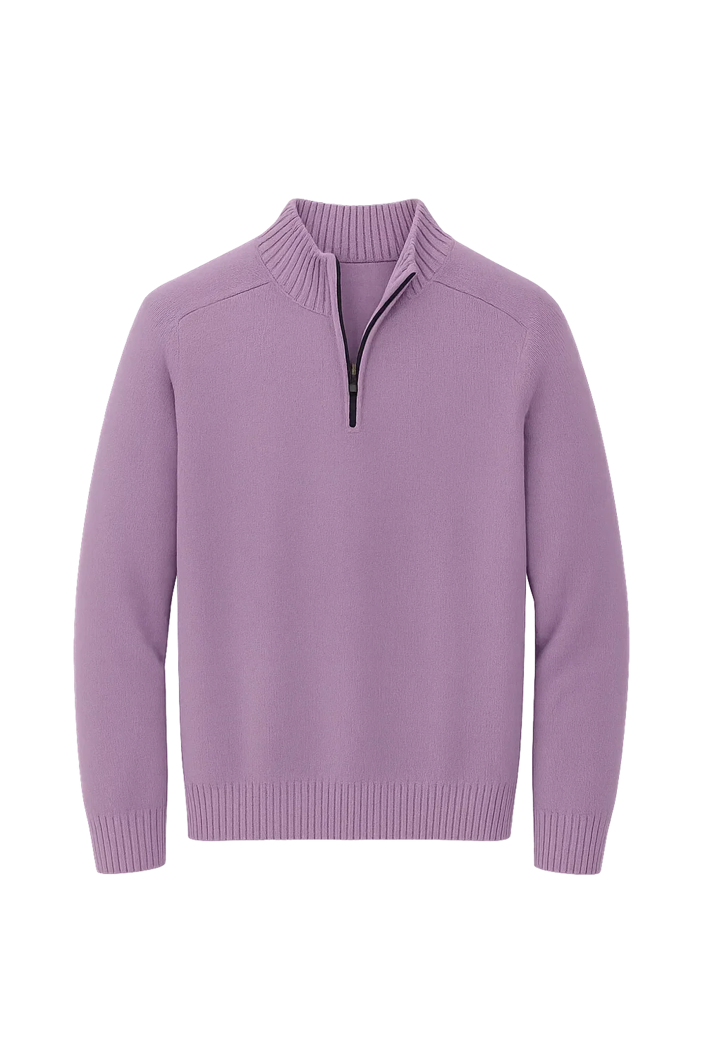 Pull Zip Tendance Smart-Casual pour Homme - Violet