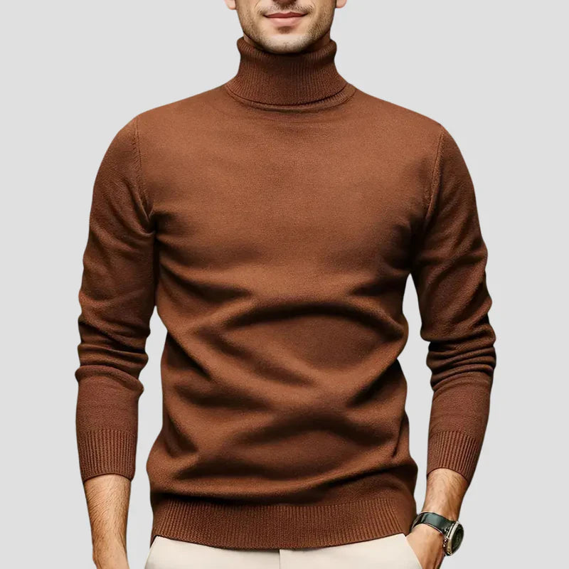 Pull à Col Roulé Classique pour Homme – Maille Élégante Quotidienne