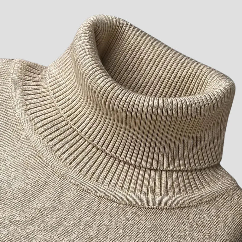 Pull à Col Roulé Classique pour Homme – Maille Élégante Quotidienne