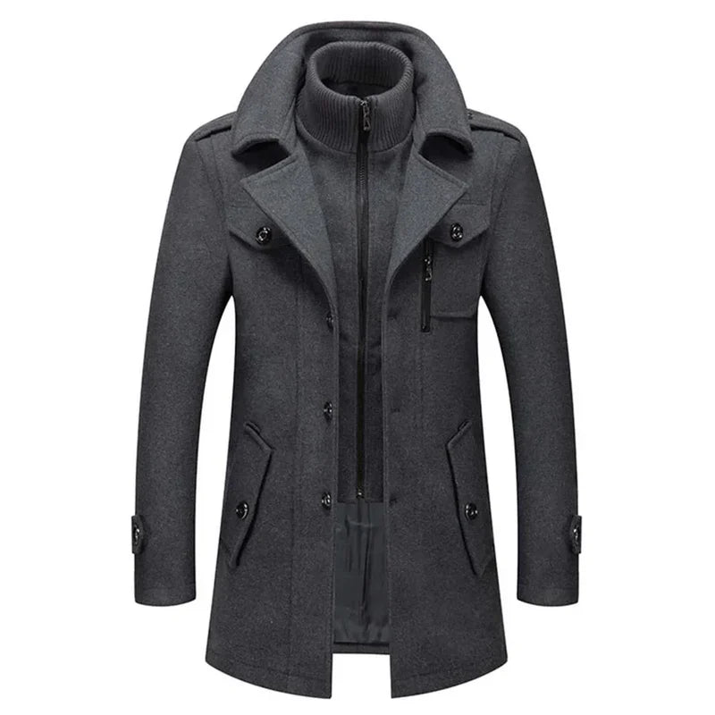 Ensemble Veste Deux Pièces Élégant pour Homme – Gris foncé