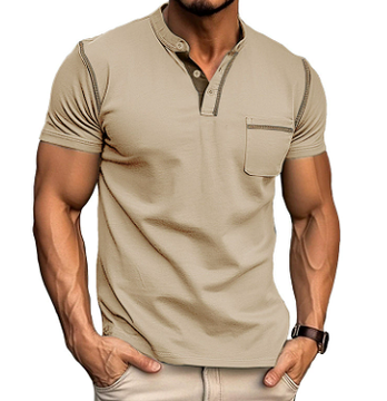 Polo Élégant Décontracté-Chic pour Homme – Beige