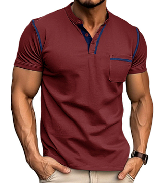 Polo Élégant Décontracté-Chic pour Homme – Rouge