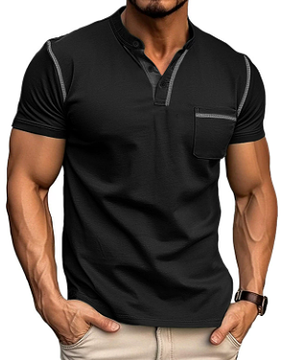 Polo Élégant Décontracté-Chic pour Homme – Noir