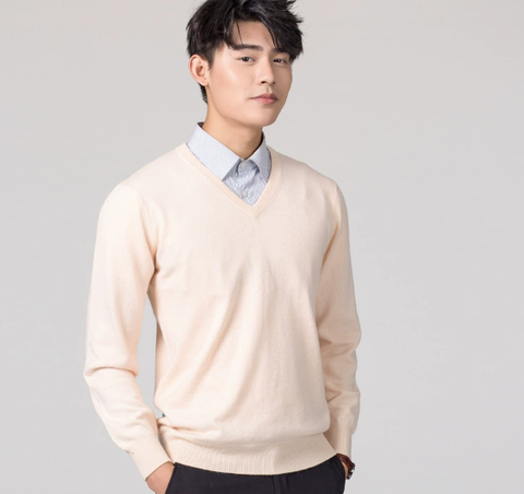 Pull Col V Moderne pour Homme – Style Classique du Quotidien