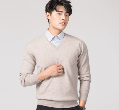 Pull Col V Moderne pour Homme – Style Classique du Quotidien