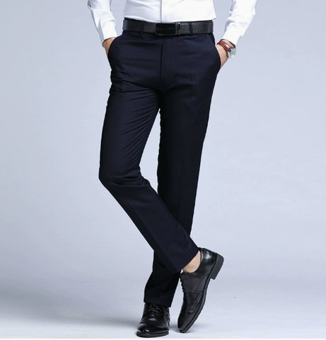 Pantalon Habillé pour Homme – Coupe Droite avec Détails Raffinés