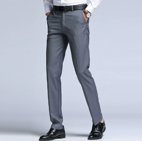 Pantalon Habillé pour Homme – Coupe Droite avec Détails Raffinés