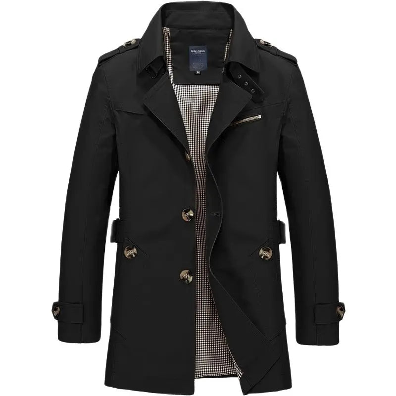 Manteau d’Hiver Homme Business Smart-Casual – Vert Foncé