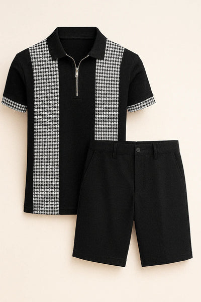 Ensemble Tendance pour Homme pour l'Été – Rayé Noir