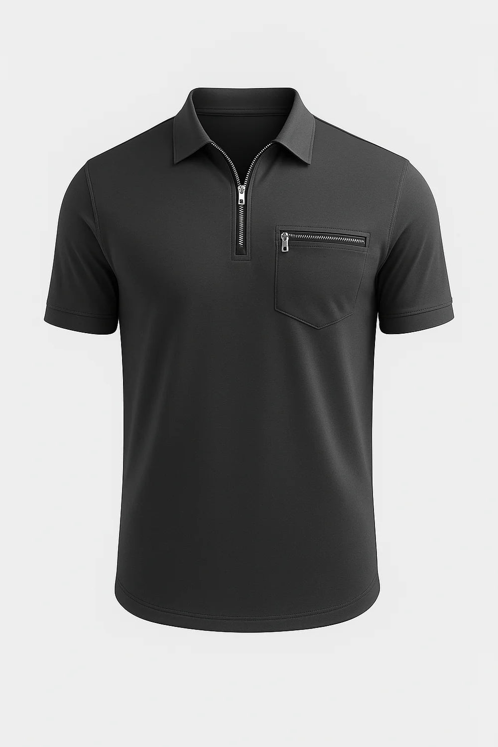 Polo pour Homme au Style Classique – Gris foncé
