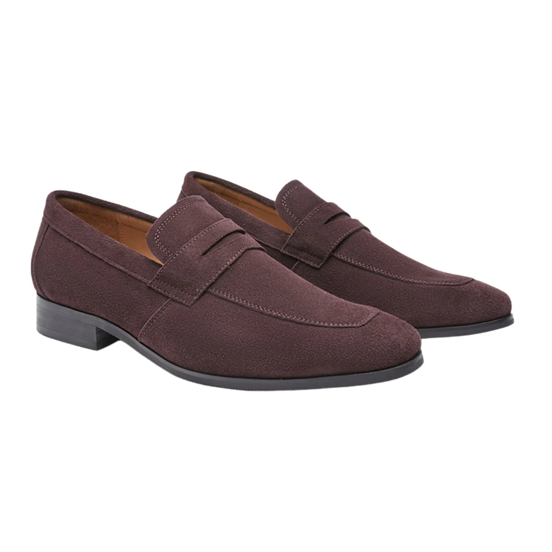 Mocassins formels en daim pour hommes
