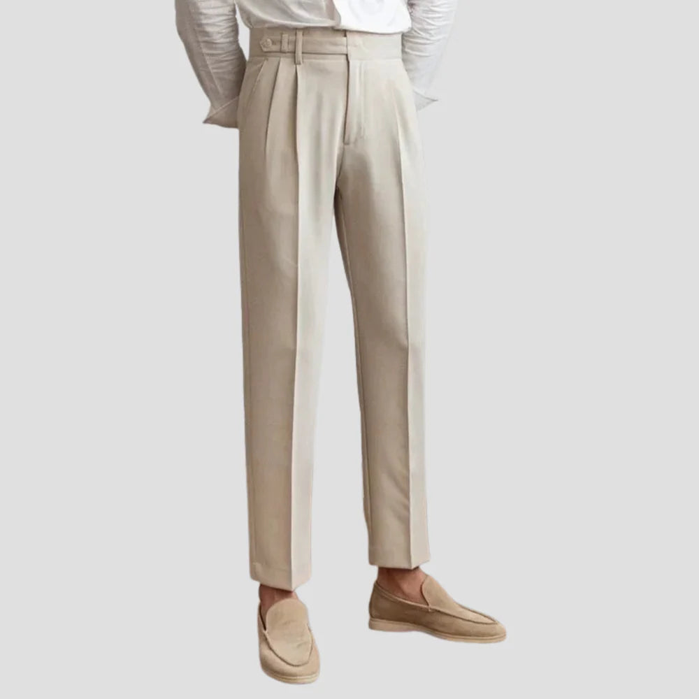 Pantalon Slim Classique pour Homme avec Détails Modernes
