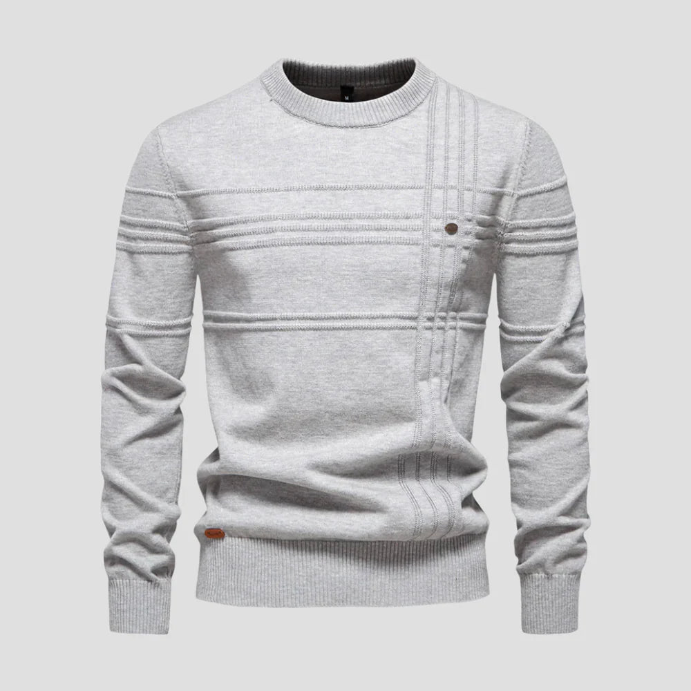 Pull Zippé Classique pour Homme avec Détails Raffinés