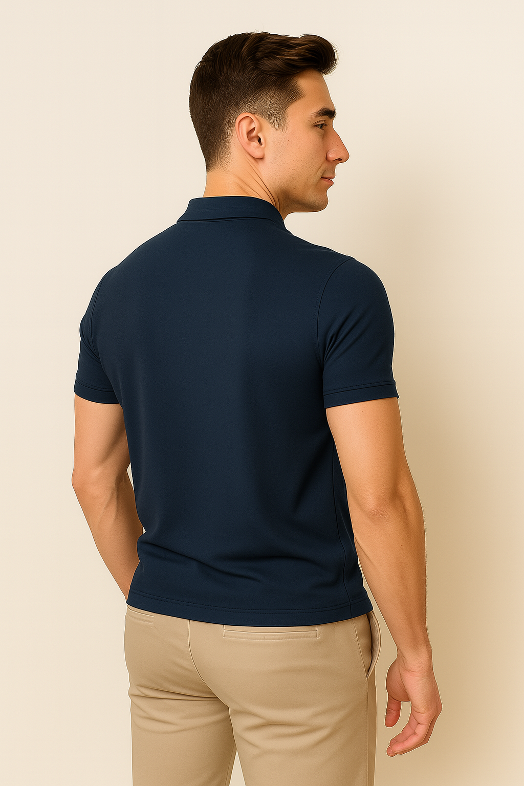 Polo Décontracté Élégant pour Homme – Gris foncé